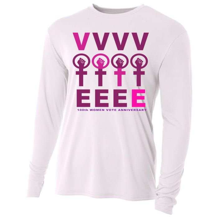 100th Women Vote Anniversary Cooling Performance Long Sleeve Crew