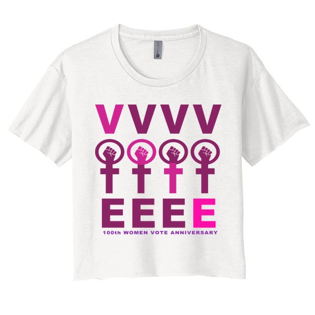 100th Women Vote Anniversary Crop Top