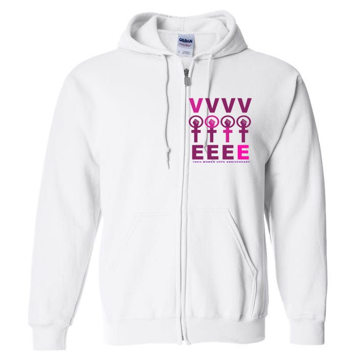 100th Women Vote Anniversary Full Zip Hoodie