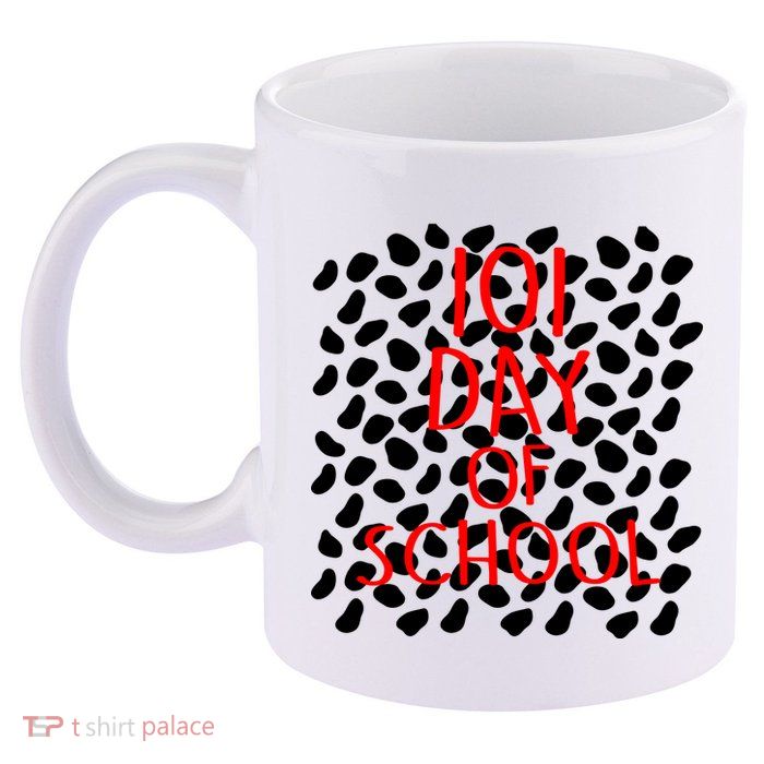 101 Day of School 11oz C Handle Ceramic Mug