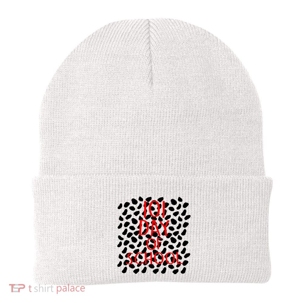 101 Day of School Knit Cap Winter Beanie