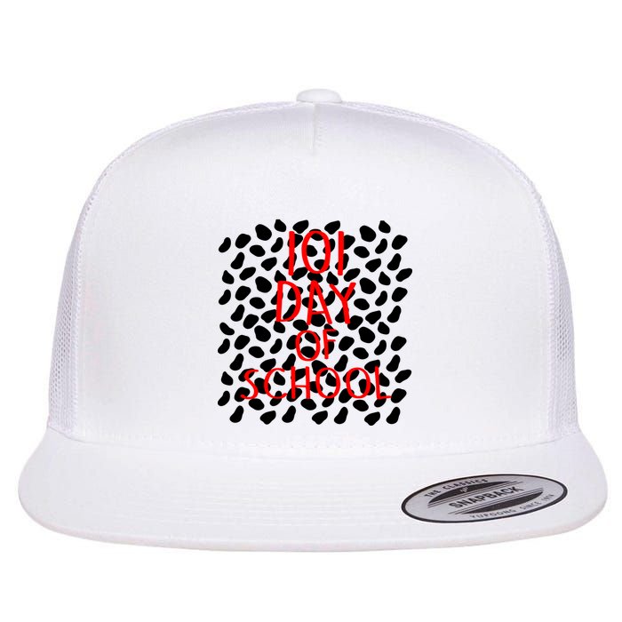 101 Day of School Flat Bill Trucker Hat