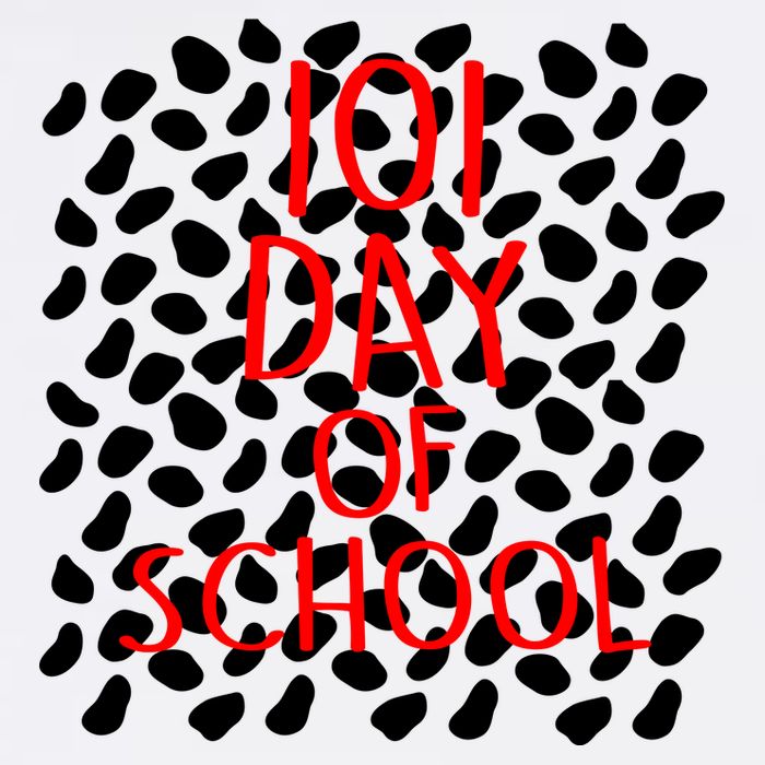 101 Day of School Flat Bill Trucker Hat