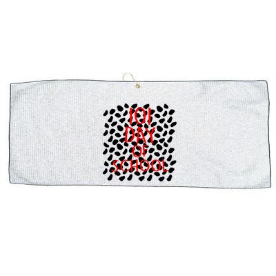 101 Day of School Large Microfiber Waffle Golf Towel