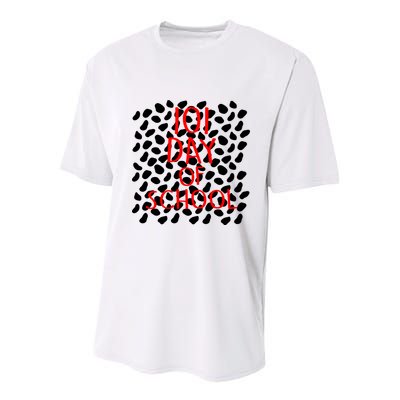 101 Day of School Youth Performance Sprint T-Shirt