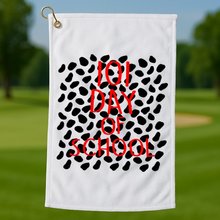 101 Day of School Golf Towel