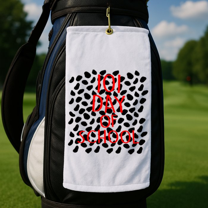 101 Day of School Golf Towel