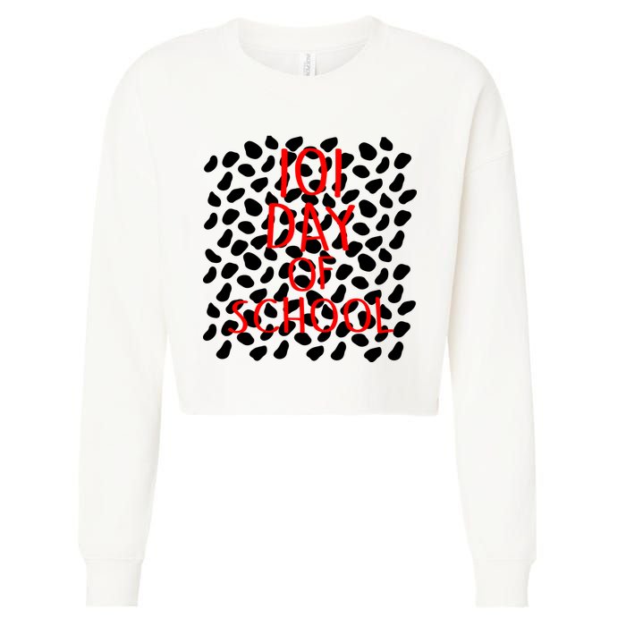 101 Day of School Cropped Pullover Crew