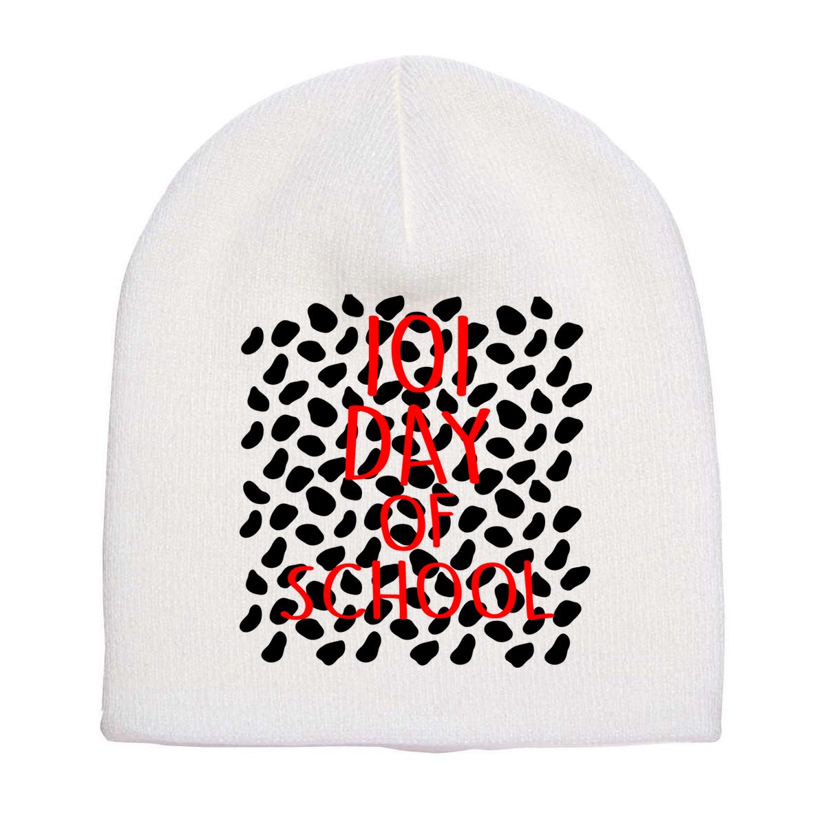 101 Day of School Short Acrylic Beanie