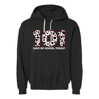 101 Days Of School Garment-Dyed Fleece Hoodie