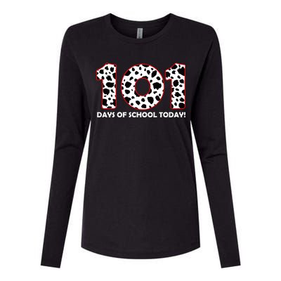 101 Days Of School Womens Cotton Relaxed Long Sleeve T-Shirt