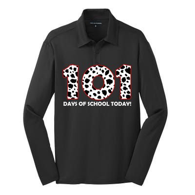 101 Days Of School Silk Touch Performance Long Sleeve Polo