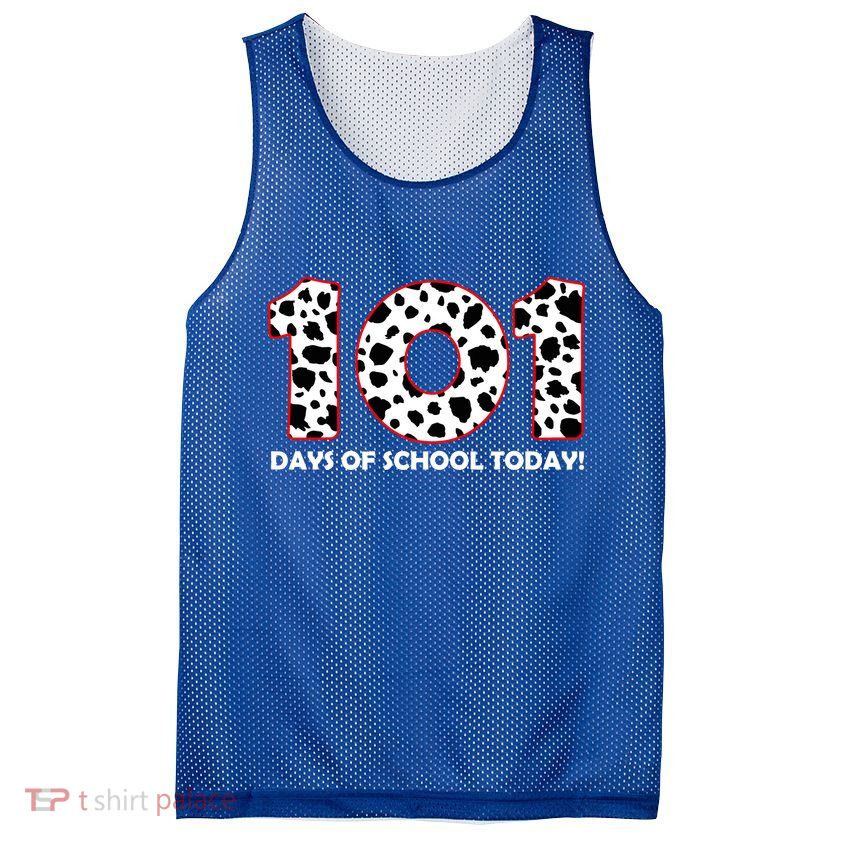101 Days Of School Mesh Reversible Basketball Jersey Tank