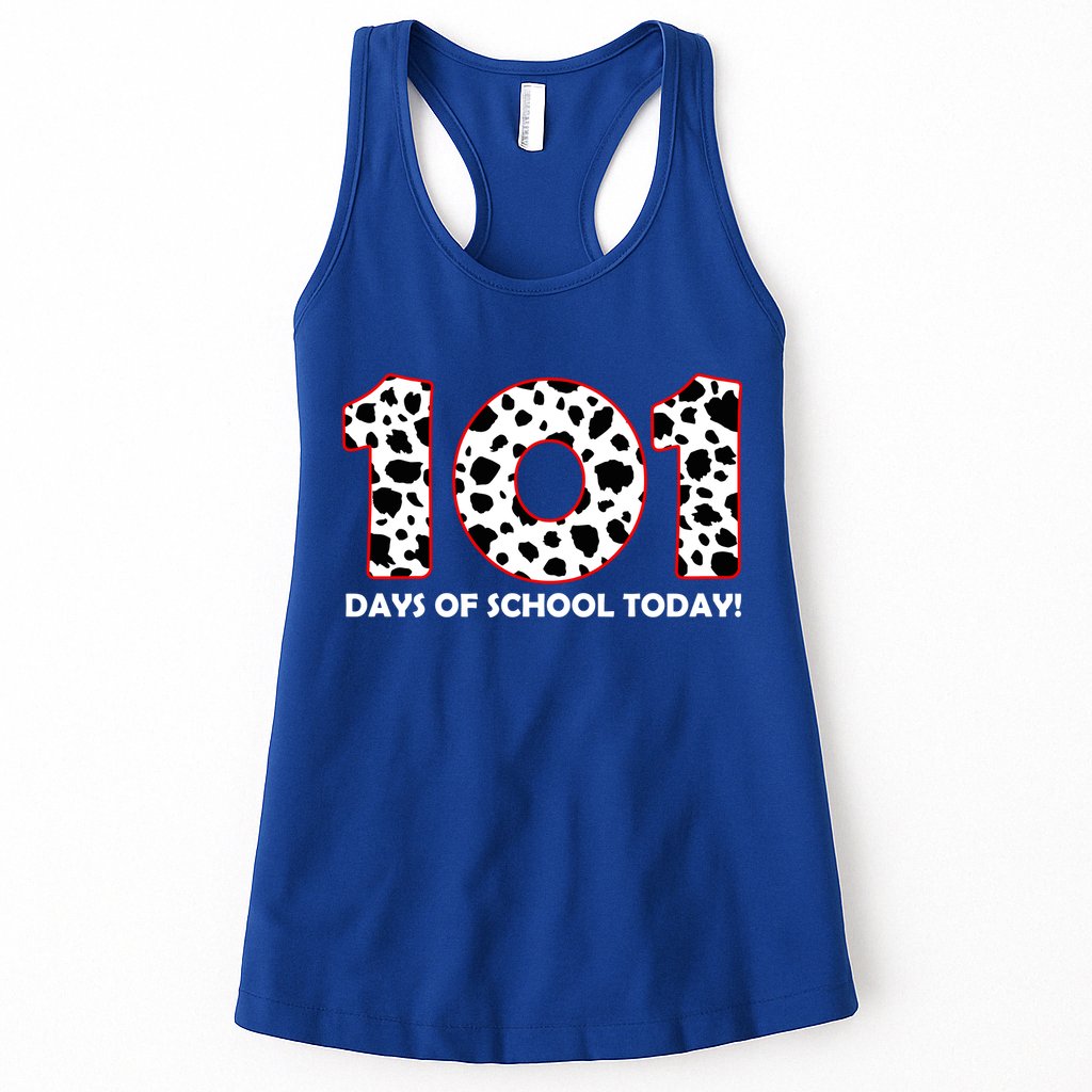 101 Days Of School Womens Tank Top