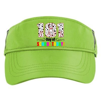 101 Days Of School Dalmatian Dog Cute Adult Drive Performance Visor