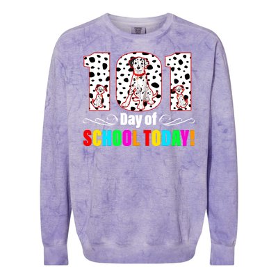 101 Days Of School Dalmatian Dog Cute Colorblast Crewneck Sweatshirt