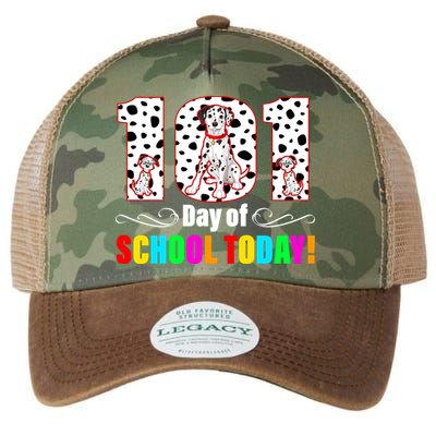101 Days Of School Dalmatian Dog Cute Legacy Tie Dye Trucker Hat