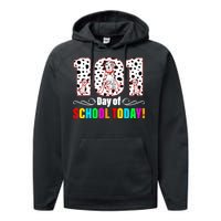 101 Days Of School Dalmatian Dog Cute Performance Fleece Hoodie