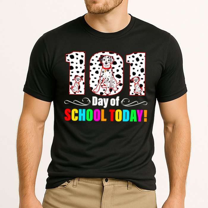 101 Days Of School Dalmatian Dog Cute Cooling Performance Crew T-Shirt