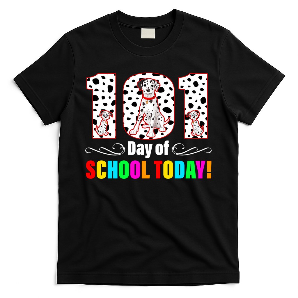 101 Days Of School Dalmatian Dog Cute T-Shirt