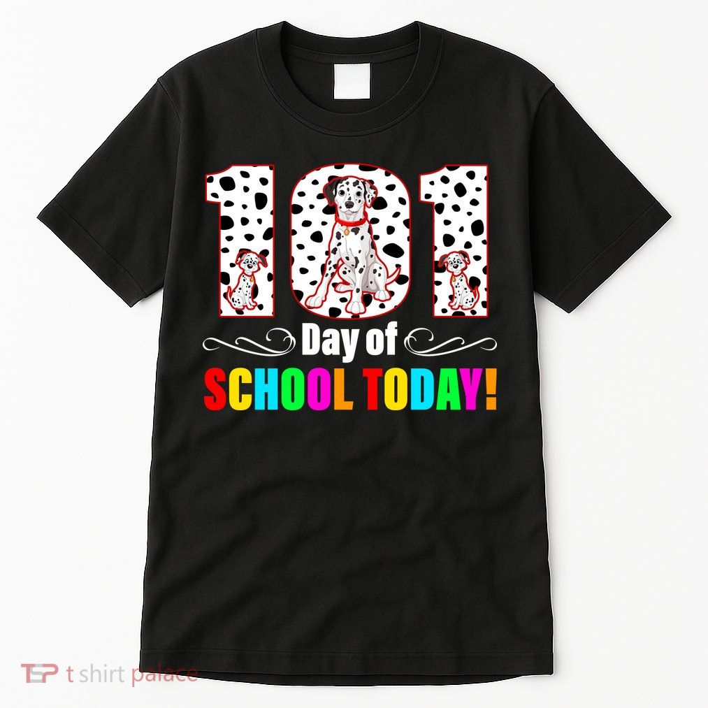 101 Days Of School Dalmatian Dog Cute Tall T-Shirt