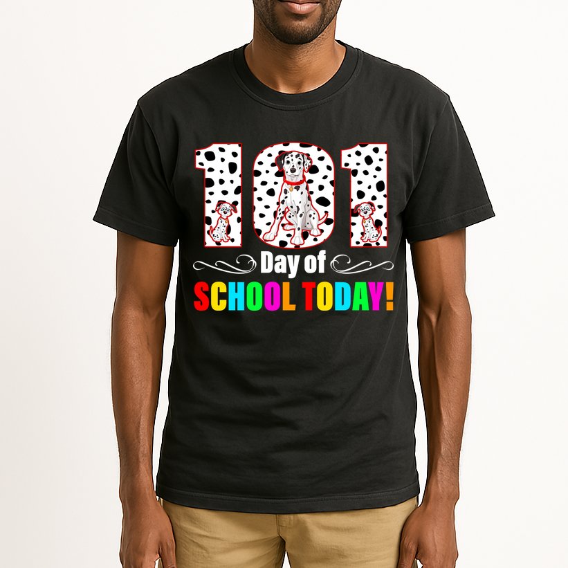 101 Days Of School Dalmatian Dog Cute Tall T-Shirt