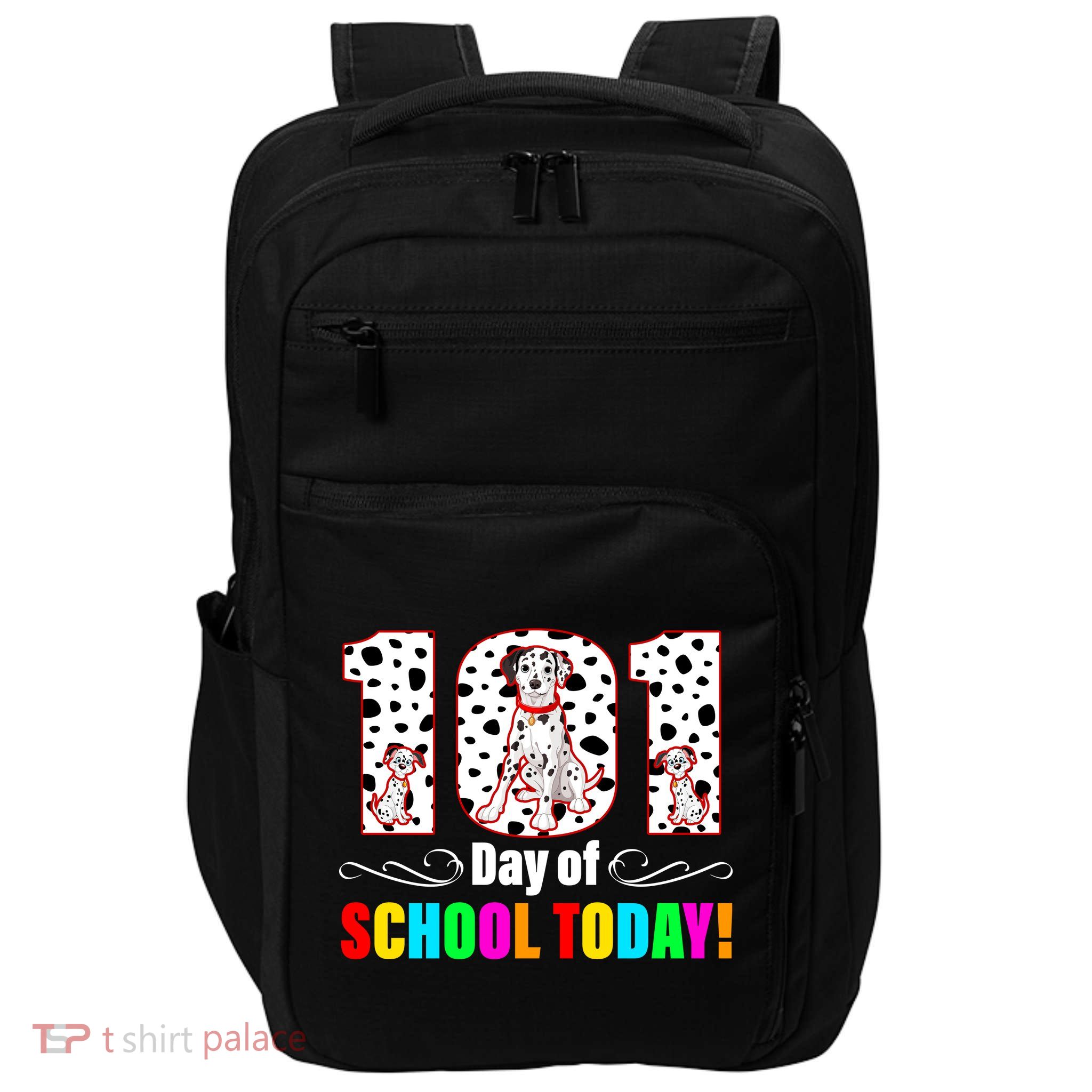 101 Days Of School Dalmatian Dog Cute Impact Tech Backpack