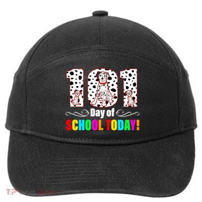 101 Days Of School Dalmatian Dog Cute 7-Panel Snapback Hat
