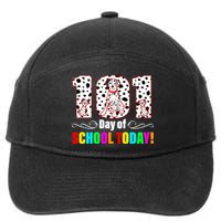 101 Days Of School Dalmatian Dog Cute 7-Panel Snapback Hat