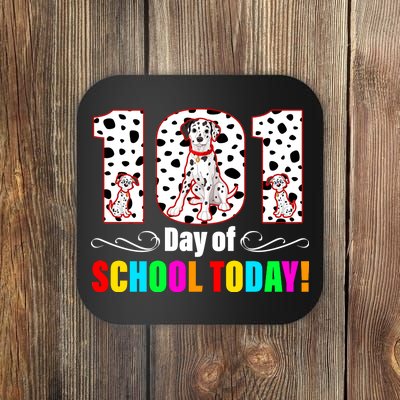 101 Days Of School Dalmatian Dog Cute Coaster