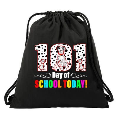 101 Days Of School Dalmatian Dog Cute Drawstring Bag