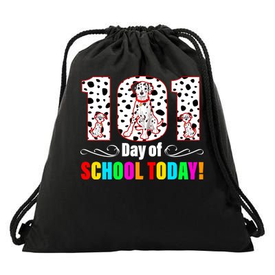 101 Days Of School Dalmatian Dog Cute Drawstring Bag