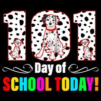 101 Days Of School Dalmatian Dog Cute Drawstring Bag