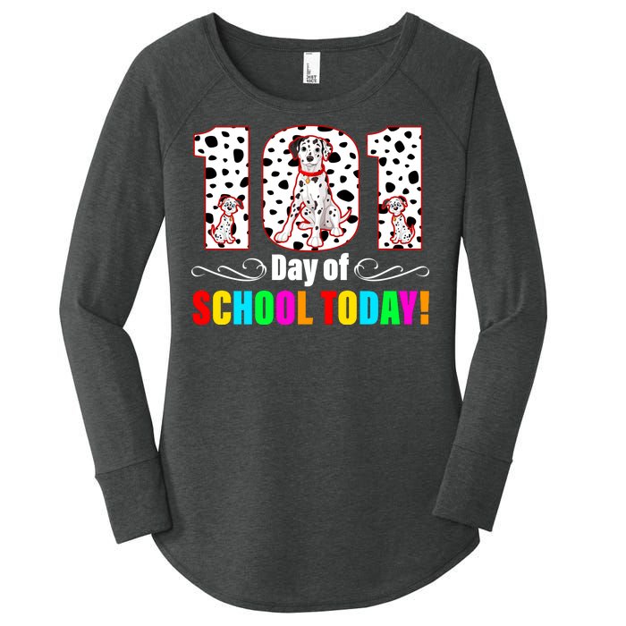 101 Days Of School Dalmatian Dog Cute Women's Perfect Tri Tunic Long Sleeve Shirt