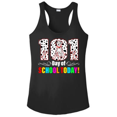 101 Days Of School Dalmatian Dog Cute Ladies PosiCharge Competitor Racerback Tank