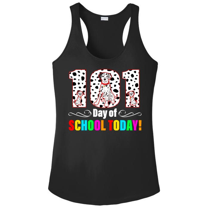 101 Days Of School Dalmatian Dog Cute Ladies PosiCharge Competitor Racerback Tank