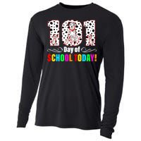 101 Days Of School Dalmatian Dog Cute Cooling Performance Long Sleeve Crew