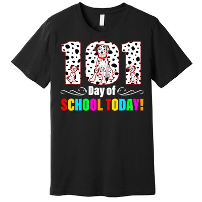 101 Days Of School Dalmatian Dog Cute Premium T-Shirt