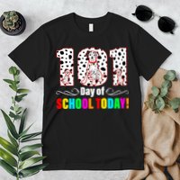 101 Days Of School Dalmatian Dog Cute Premium T-Shirt