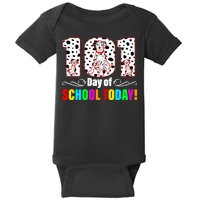 101 Days Of School Dalmatian Dog Cute Baby Bodysuit