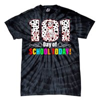 101 Days Of School Dalmatian Dog Cute Tie-Dye T-Shirt