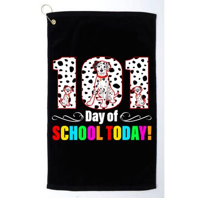 101 Days Of School Dalmatian Dog Cute Golf Towel