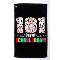 101 Days Of School Dalmatian Dog Cute Golf Towel