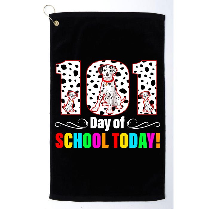 101 Days Of School Dalmatian Dog Cute Golf Towel