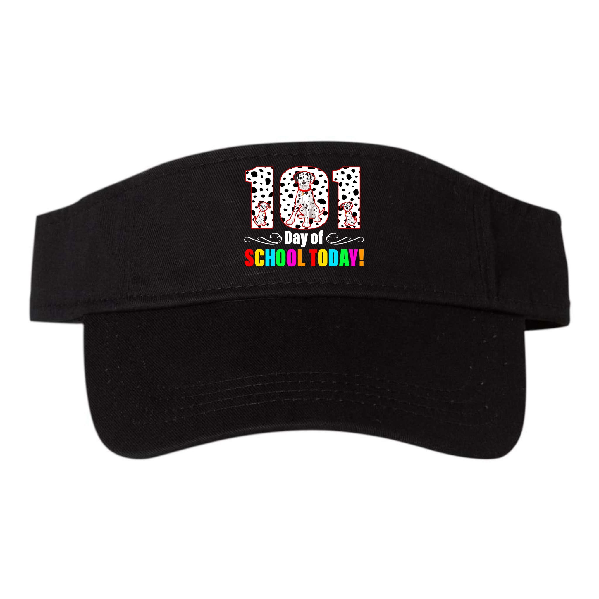 101 Days Of School Dalmatian Dog Cute Visor