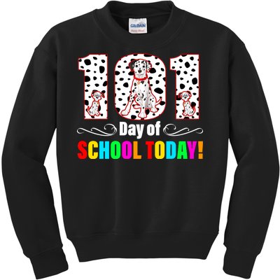 101 Days Of School Dalmatian Dog Cute Kids Sweatshirt