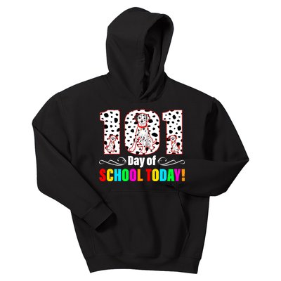 101 Days Of School Dalmatian Dog Cute Kids Hoodie