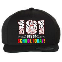 101 Days Of School Dalmatian Dog Cute Wool Snapback Cap