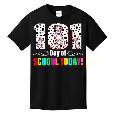 101 Days Of School Dalmatian Dog Cute Kids T-Shirt