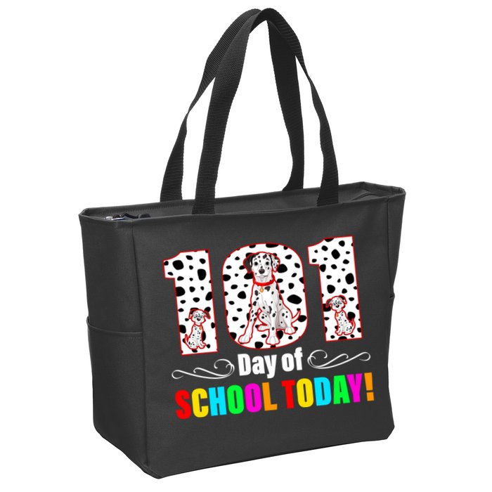 101 Days Of School Dalmatian Dog Cute Zip Tote Bag